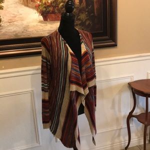 CATO Multi-Color Cardigan/Wrap Size Medium
